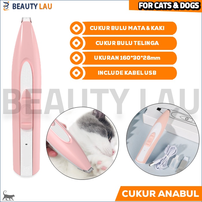 PET CLIPPER TRIMMER PAW ALAT CUKUR BULU KAKI KUCING ANJING CUKURAN KUCING ANJING ELEKTRIK