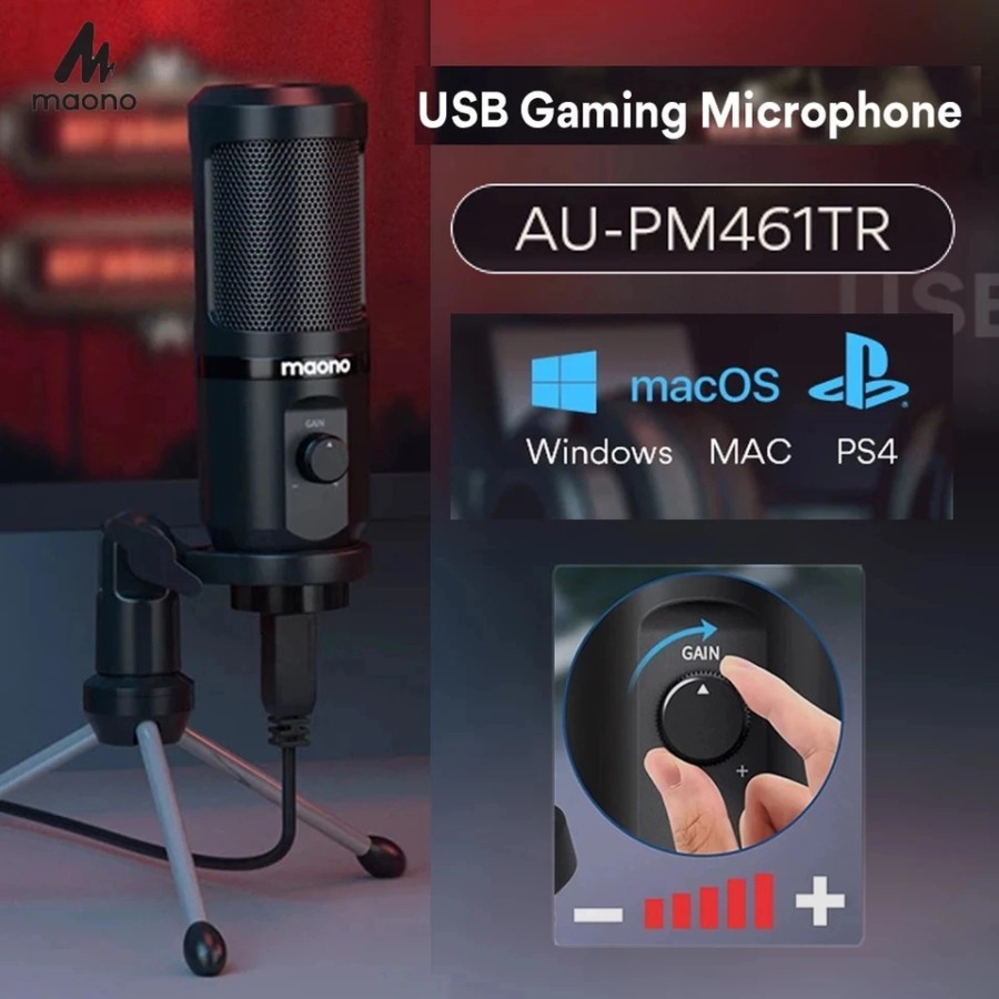 Maono AU-PM461TR USB Microphone Condenser