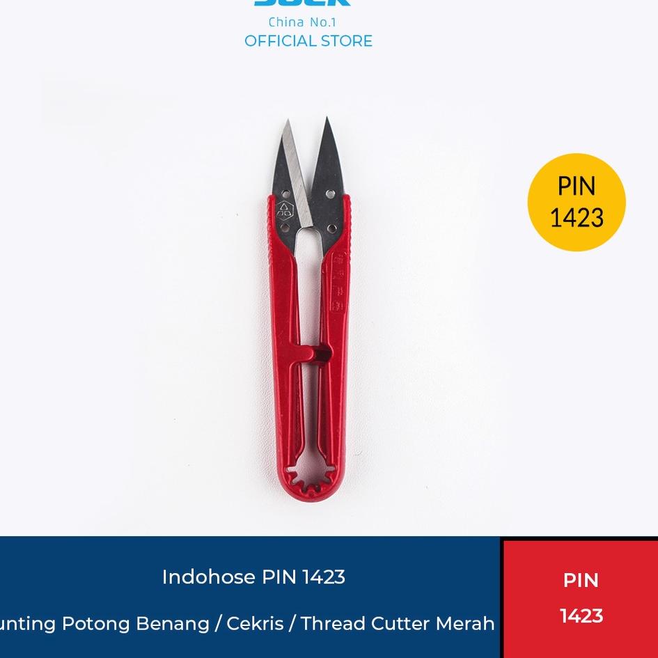 

♀ PIN 1423 Gunting Potong Benang / Cekris / Thread Cutter Merah (6pcs) ➤