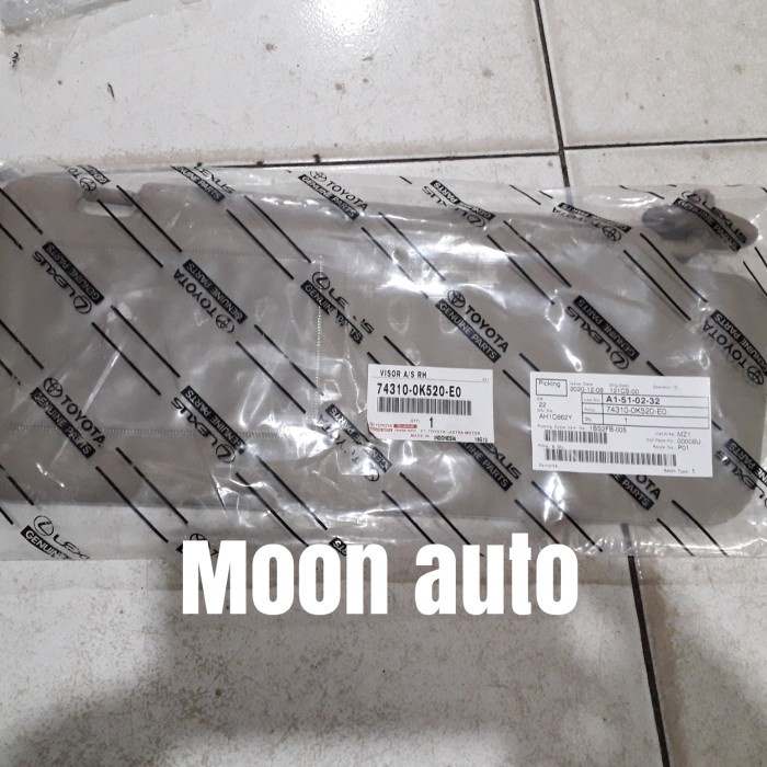 Sunvisor fortuner kanan 2010 ori #moonauto