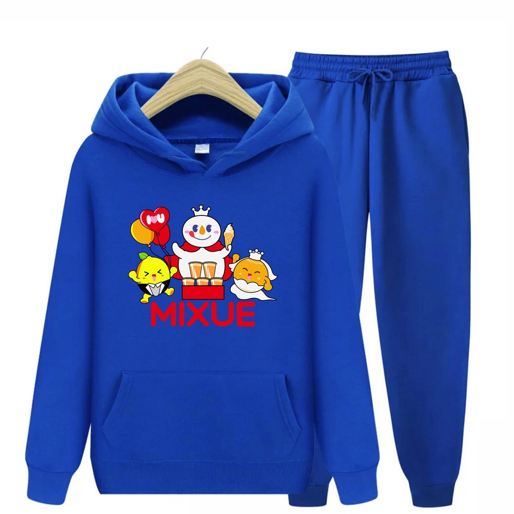 FenishaStore MIXUE ICE CREAM Sweater Hoodie Atasan Dan Setelan Anak Usia 4-13+ Tahun Bisa Bayar Ditempat COD