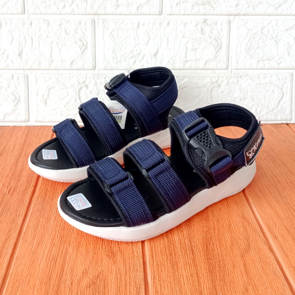 Sandal Anak Perempuan Let Gunung Kenzi Size 31-40 Hitam