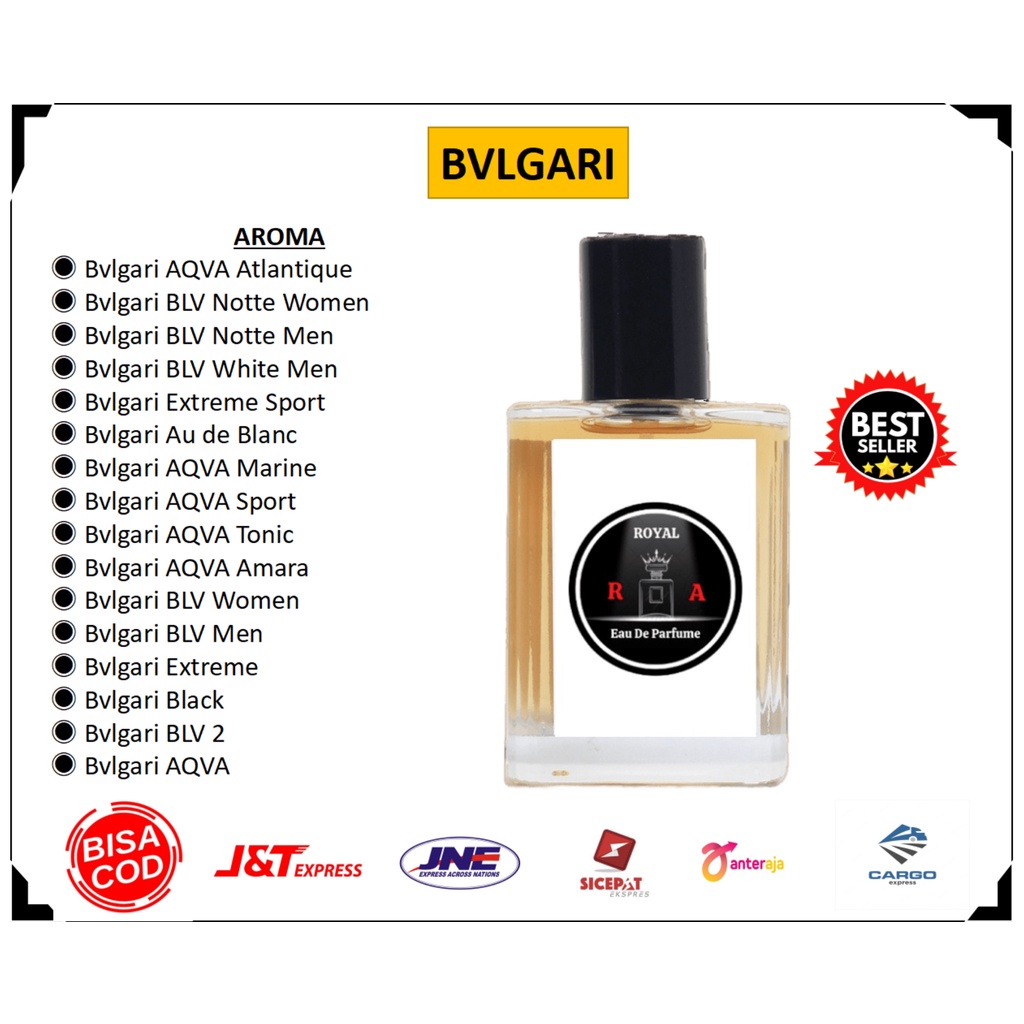 [Royal Platinum] Parfum Pria Bvlgari BLV Men - Eau de Parfume 35ml 50ml 100ml
