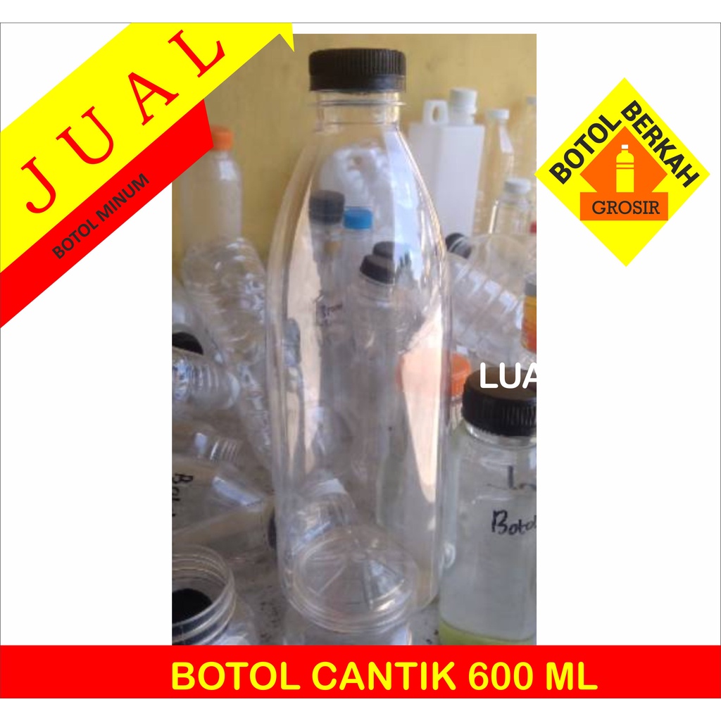 Botol plastik 600 ml/ botol cantik 600 ml