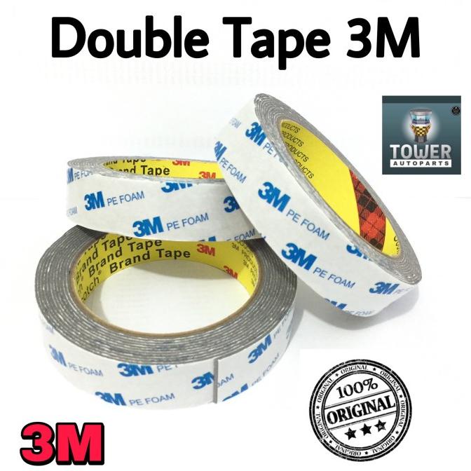 3M Double Tape / Doubletape / Dobeltip 3M Putih Lem Bolak Balik 3M kyc