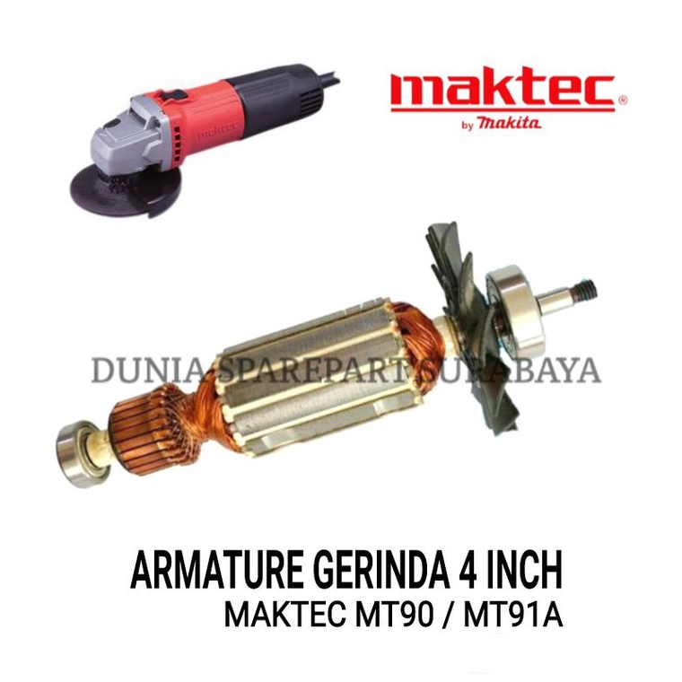 Armature For Maktec MT90 / MT91A / Angker Gulungan Dinamo Gerinda Maktec MT 90 / MT 91 A / Rotor Mes