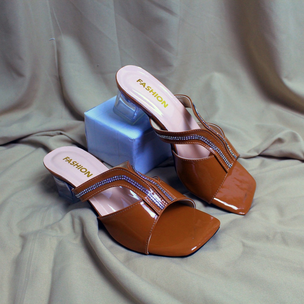 BSS Sandal Wanita Heels Tinggi Selop