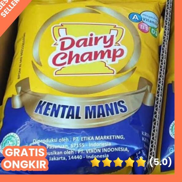 

✼ Susu kental manis dairy champ kemasan pouch 2,5 kg ✧