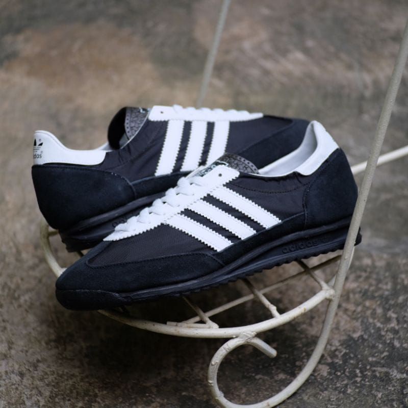 Sepatu Casual Adidas SL 72 Black White Original OEM BNWB Sepatu Pria Sneakers Pria Sepatu Casual Pri