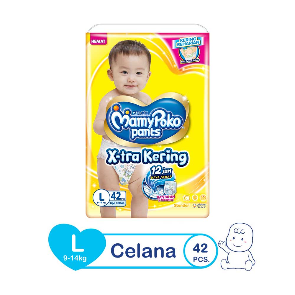 mamy poko pants xtra kering standart tipe celana S56 / M48 / L42/ XL38 / XXL34