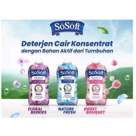 SOSOFT LIQUID DETERGENT CAIR BOTOL 700ML