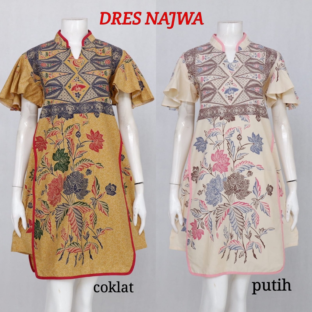 Dress Buked Najwa | Outfit Dress Batik Kondangan