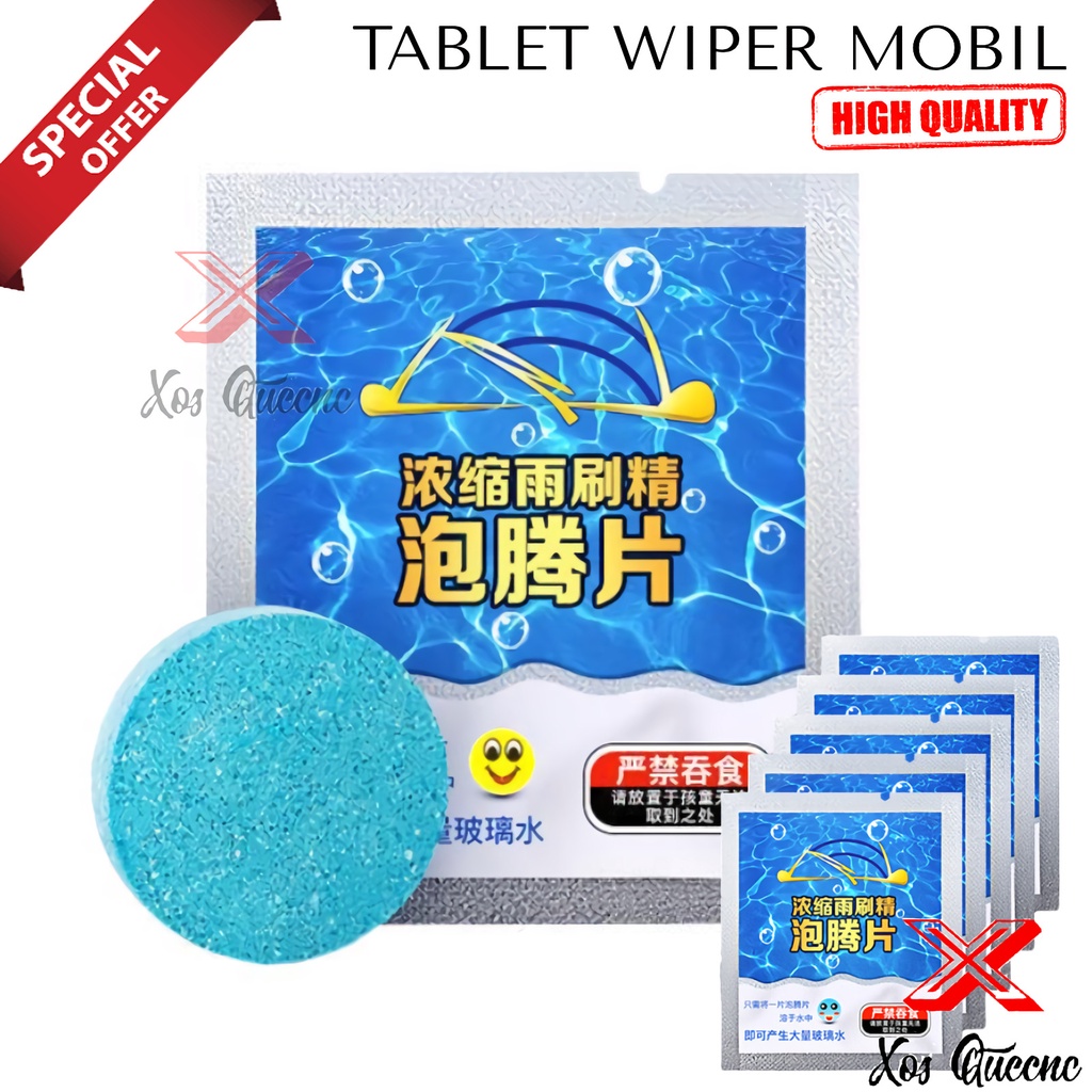 [XOQ] SABUN WIPER TABLET PEMBERSIH KACA MOBIL GLASS CLEANER OBAT ANTI JAMUR SOAP / TABLET WIPER PEMBERSIH KACA MOBIL