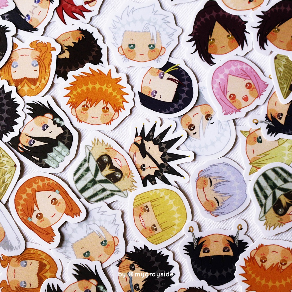 READ DESCRIPTION - BLEACH Diecut Sticker [by @mygrayside]