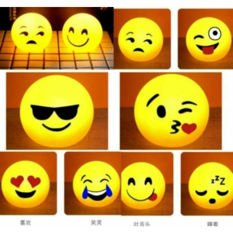 Lampu Tidur Boneka Emoji Light Lampu Tidur Emoji