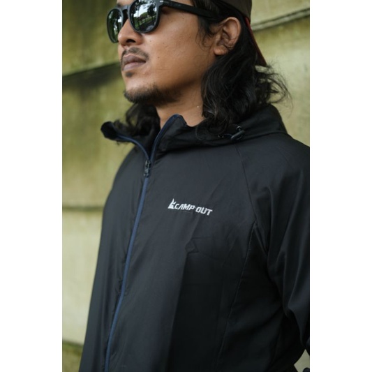 Camp Out Jaket Parasut Running  - Jaket Ultralight Outdoor  Pria Wanita