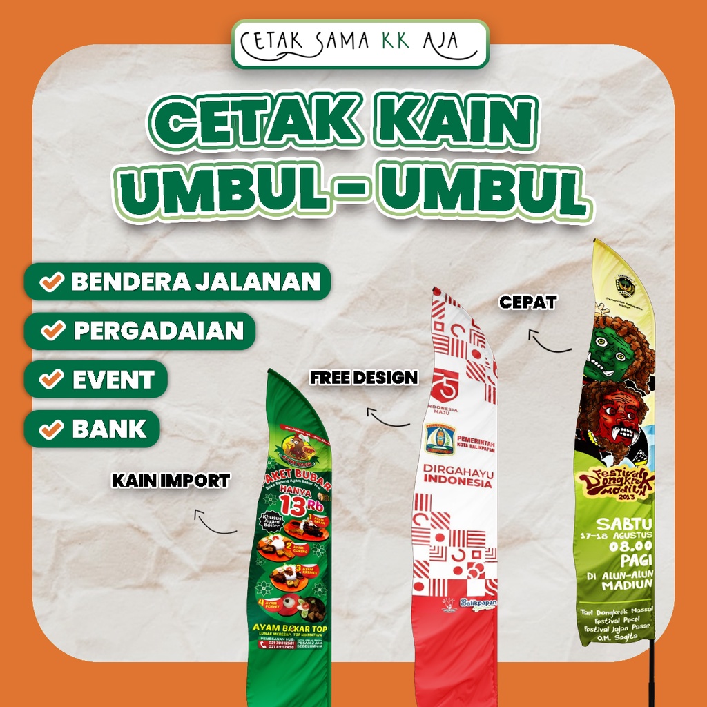 

CETAK KAIN UMBUL UMBUL IKLAN BENDERA PARTAI PINGGIR JALAN