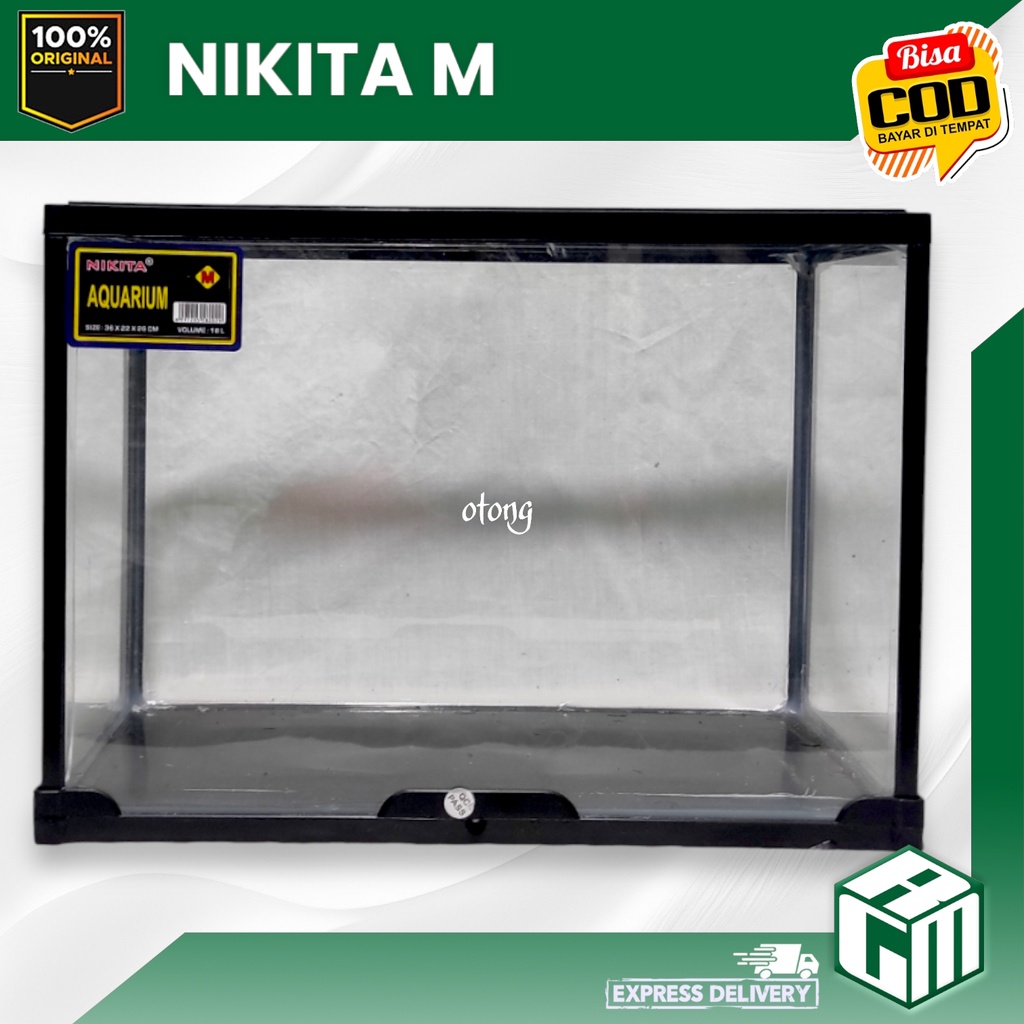 NIKITA SIZE M MEDIUM SEDANG AQUARIUM IKAN REPTIL HAMSTER AKRILIK TRISET