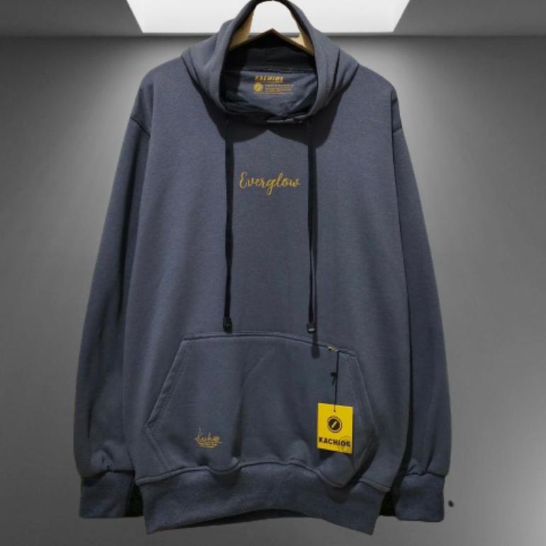 MURAH Sweater Hoodie Abu Abu Paralon Pria Switer Cowok Kachios Jumper Hoodie Simple Terbaru Jaket Or