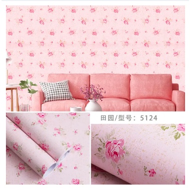 Wallpaper Dinding Kamar Tidur Bunga / Walpaper Stiker Dinding / Walpaper Dinding Solusi Dekorasi