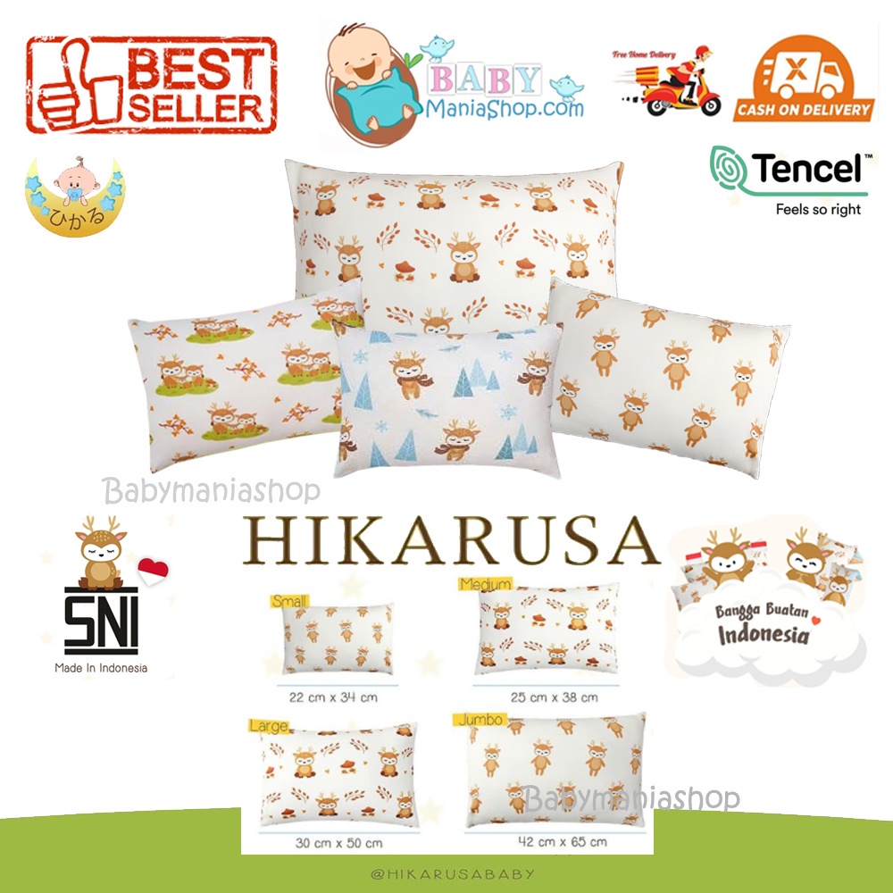 Hikarusa HIKARU BANTAL Anak Bantal Bayi Size S M L XL Sky Deer Snow Deer BUDDY BOLSTER BAMBOO TENCEL