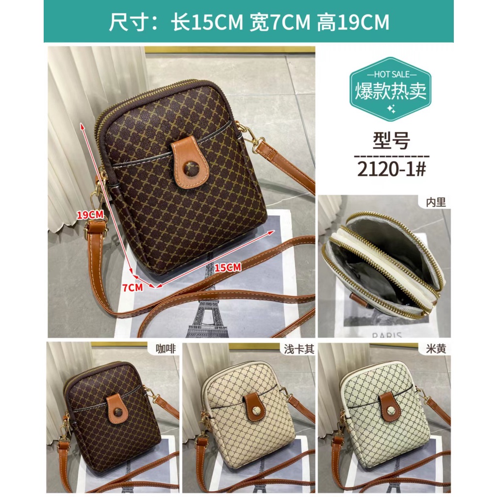 (COD) Vyctoria VOS21201 Tas Selempang Wanita Import Slingbag kekinian Promo 21201 2390