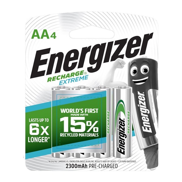 Energizer Extreme Battery Recharge AA a3 isi 4 2300mAh batre recharge