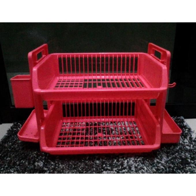 Termurah Maspion B R030 Rak Pengering Piring Mangkok Plastik Susun 2 New