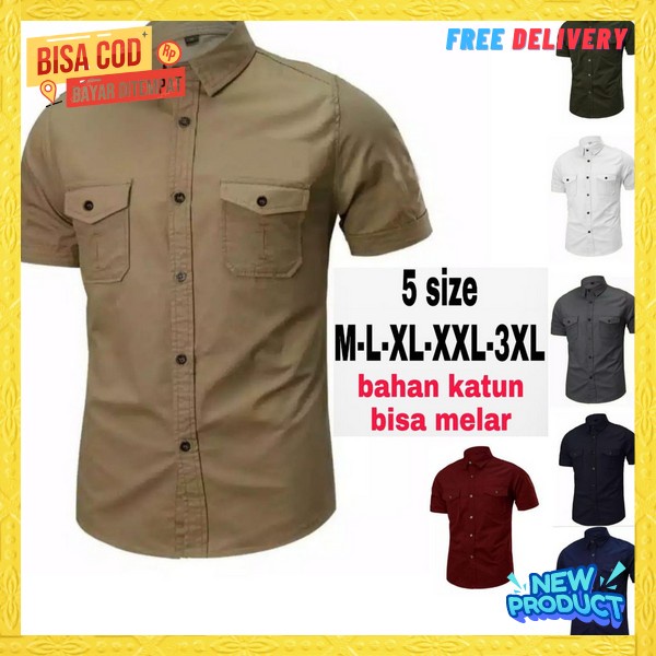Pskaian Cwok Slimfit Kekinian Kwmeja Remaja Simple Atasan Cowok Dewasa Buju Laki2 Premium Outfit Pri