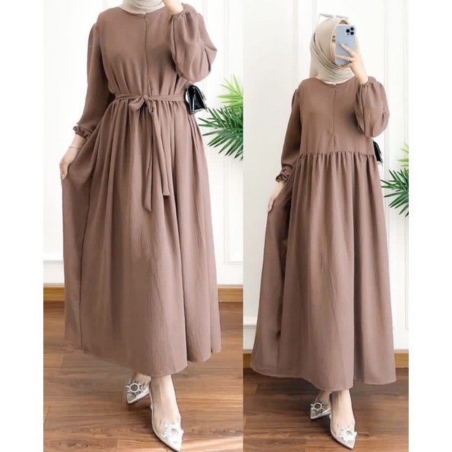 BAVINA MAXI DRESS CRINCLE TALI