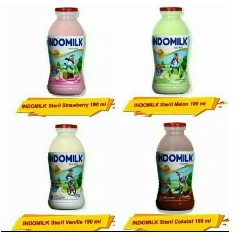 

Susu segar Indomilk Botol 190ml