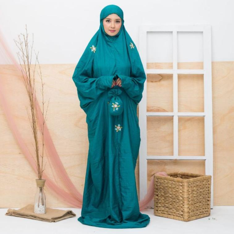 TERLARIS MUKENA TERUSAN PARASUT Bordir jumbo