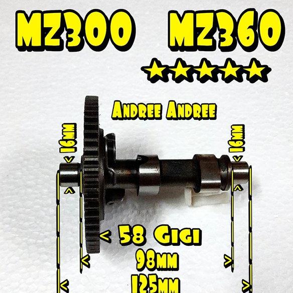 MZ360 MZ300 Camshaft Cam Shaft As Klep Noken As Yamaha MZ-360 MZ-300 MZ 300 360