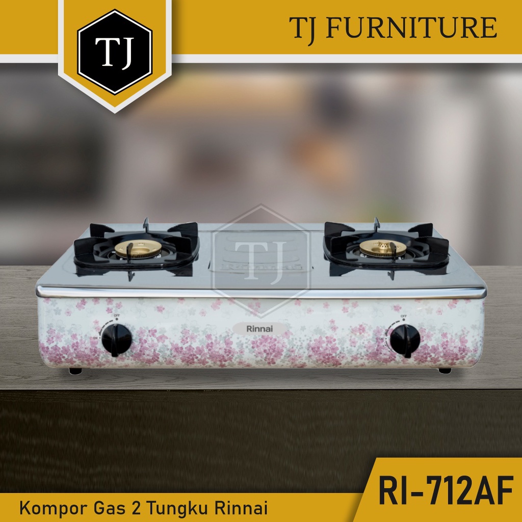 Rinnai Kompor Gas 2 Tungku - RI 712AF / RI 712 AF / RI712AF / RI-712AF