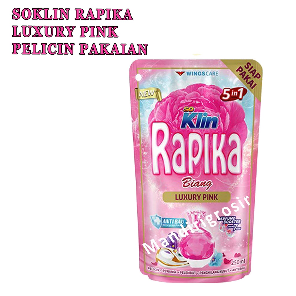 So klin* Rapika* 5in1* pelicin pakaian* sweet pink* 250 ml