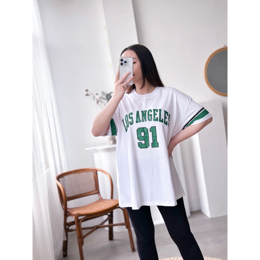 INFINITEE Kaos Wanita Ukuran Jumbo Motif Tumblr