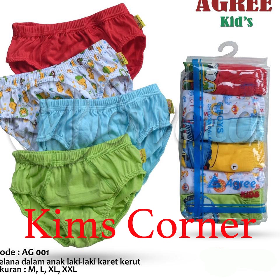 CELANA DALAM ANAK LAKI LAKI CD AGREE AG001 MOTIF 3PCS