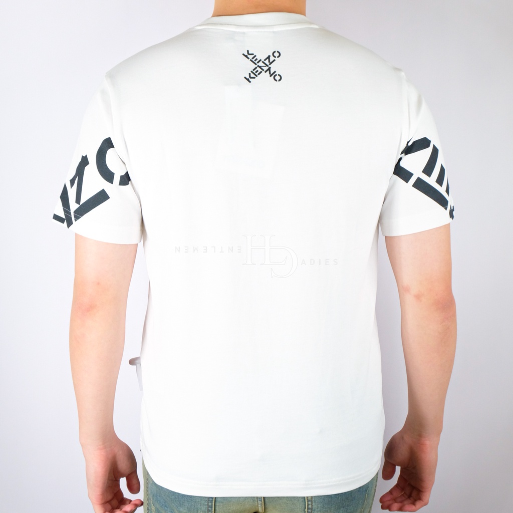 Knzo SS22 Sleeve Logo Tee White 100% Original