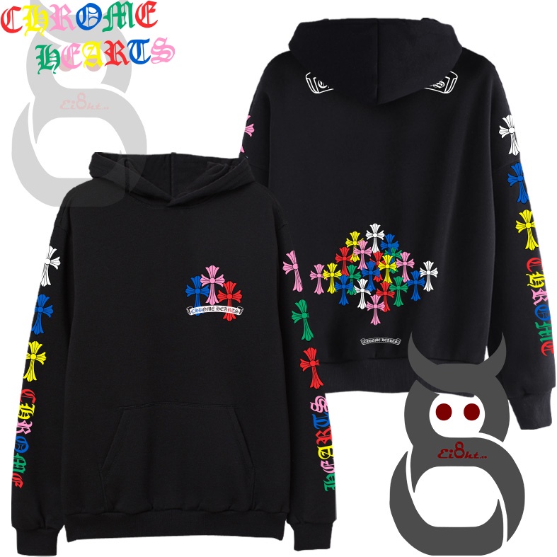 Jaket Hoodie Rainbow Chrome Hearts Wooin Wind Breaker Comic Korea
