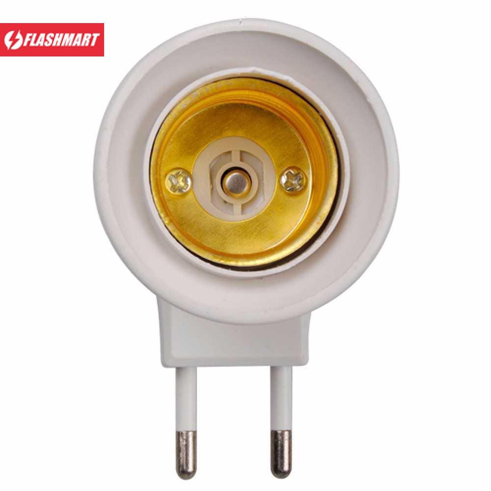 Flashmart Fitting Lampu Bohlam Portable EU Plug 250V 6A E27 with Switch