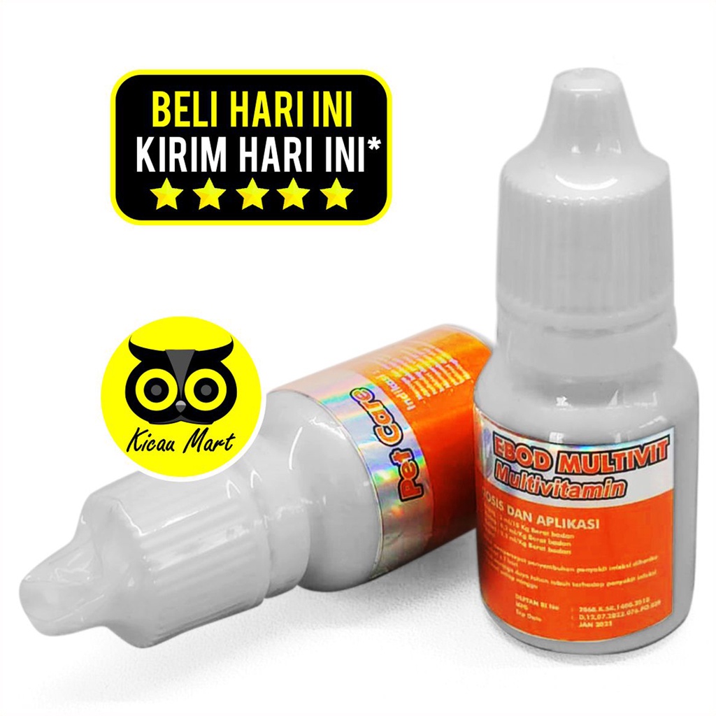 Multivitamin Kucing Ebod Multivit Suplemen Penambah Daya Tahan Tubuh Menjaga Nafsu Makan Kucing Kitten Kelinci Anjing Anabul Obat Vitamin Kucing