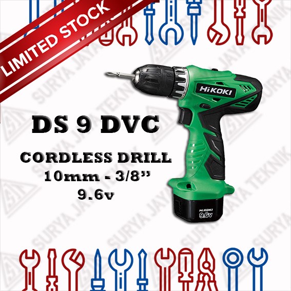 HITACHI DS 9DVC CORDLESS DRILL 10mm