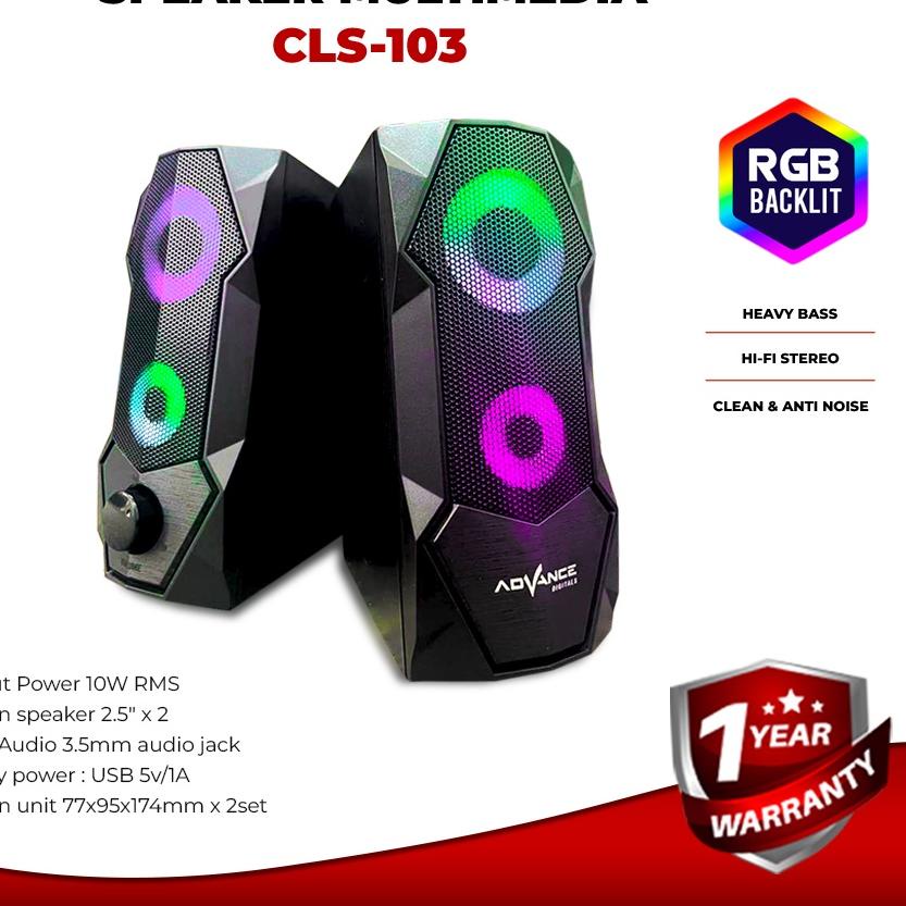 ◘ Gaming Speaker Advance CLS-103 RGB Gaming Speaker ֍