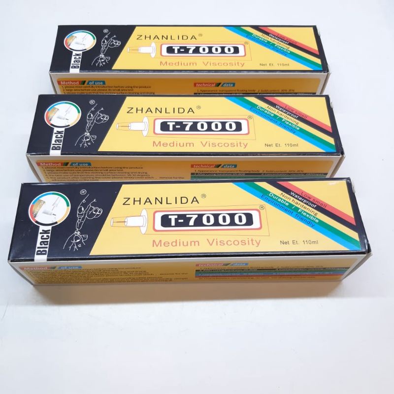 

Lem LCD Touchscreen Zhanlida T7000 110ml 50ml 15ml Hitam Adhesive Glue Cair