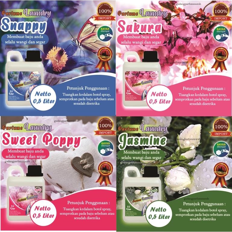 parfum loundry tahan lama | minyak wangi laundry 500ML Sakura best seller| parfum loundry tahan lama