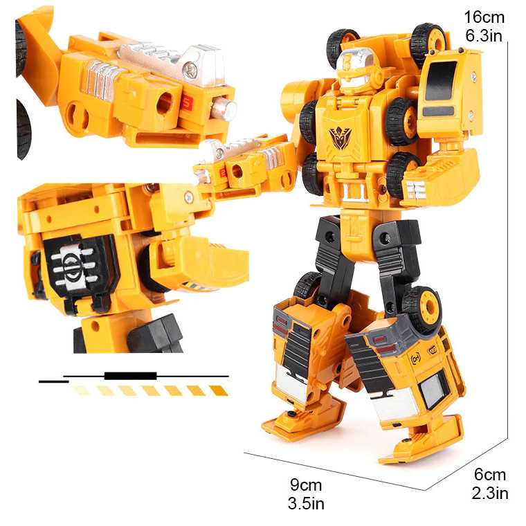 SAN YOU TOYS Mainan Mobil Robot Action Figure Car   Bisa Berubah Transformer Robot - 6078A