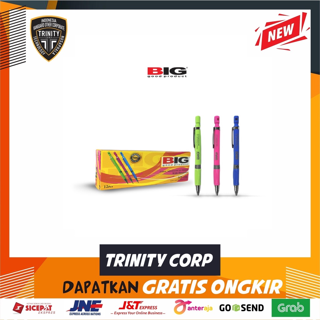 

Pensil Mekanik BIG 2mm MP-116 Per Pack