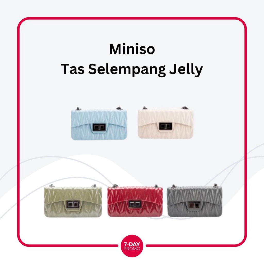 &quot;PROMO&quot; Tas Selempang Jelly Shoulder Bag Miniso