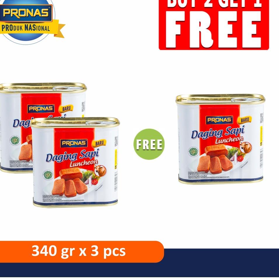 

♥ PRONAS Luncheon Sapi (Daging Blok Serbaguna) 340 g Buy 2 Get 1 ✹