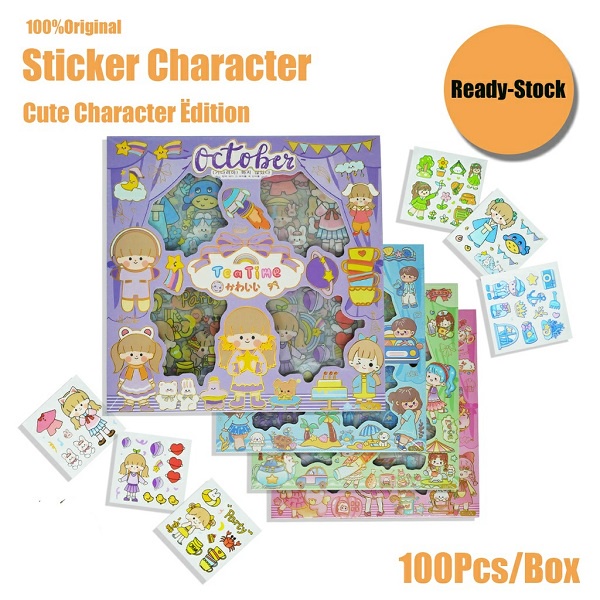 Stiker Momo Lucu Sticker Kartun Korea Motif Anti Air / Sticker Import Murah / Senmu